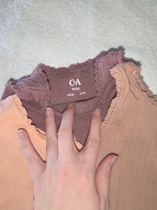 Lote 3 Camisetas Tirantes Bebé Talla 68cm