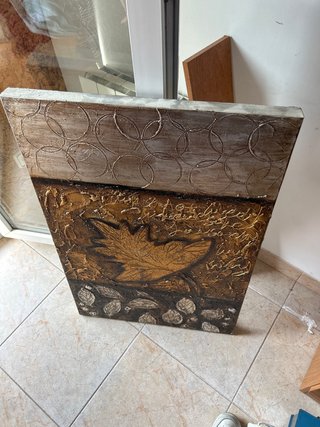 Cuadro Decorativo Hoja Texturizada
