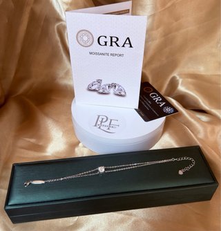 Bracciale Con Diamante Moissanite 1 ct