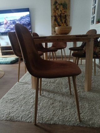 Sillas SKLUM Glamm Marrón (8 uds)