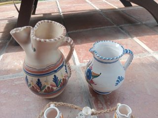 Jarras Antiguas Talavera Pintadas A Mano