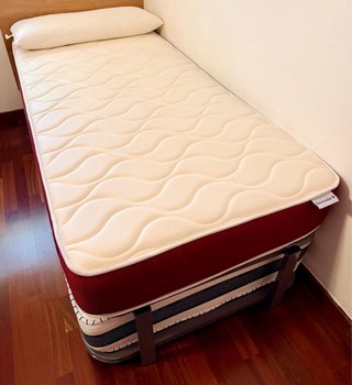 2 Camas Nido 90x190, 4 Somieres + 4 Colchones