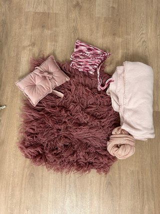 Set completo rosa Atrezzo fotografía bebé