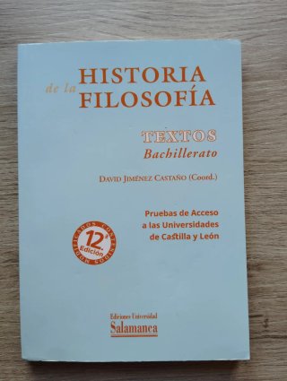 Historia de la filosofía textos : bachillerato