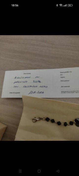 Braccialetto da donna Argento 925 con Cristallo Ne