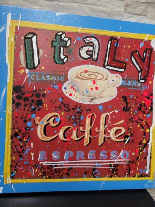 Quadro Pop Art Caffè Italia Espresso