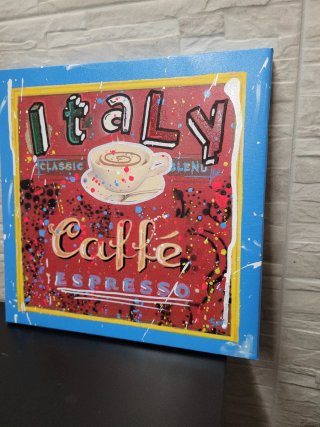 Quadro Pop Art Caffè Italia Espresso
