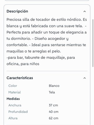 Banquetita tocador pelo blanco