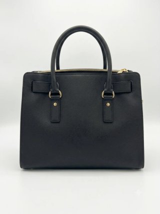 Bolso Michael Kors Hamilton Negro Cuero Auténtico
