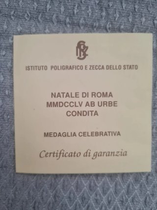 Medaglia commemorativa Roma 2002
