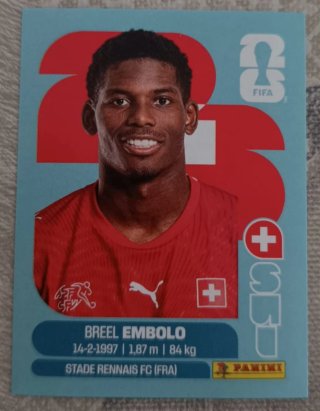 Carta Mundial FIFA Breel Embolo Suiza