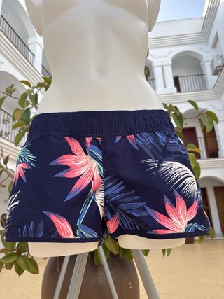 Pantalón de playa Quiksilver estampado floral.