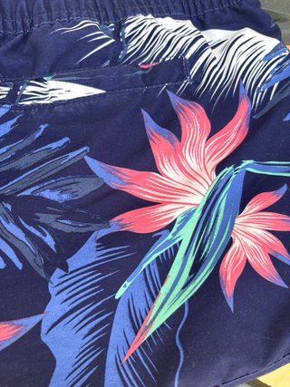 Pantalón de playa Quiksilver estampado floral.