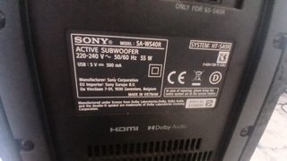 Equipo de música Sony negro