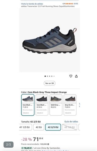 Adidas Tracerocker 2.0 Zapatillas Running Azul/Neg