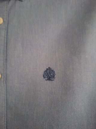 Camisa Springfield azul manga larga