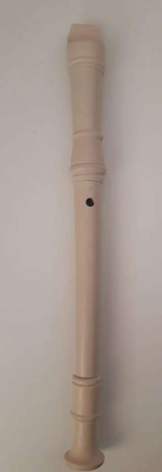 Flauta dulce color beige