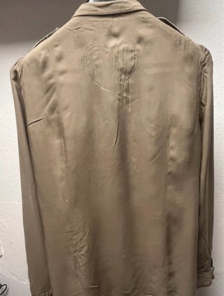 Camisa Custo Barcelona Beige y Dorada