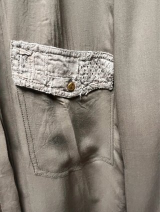 Camisa Custo Barcelona Beige y Dorada