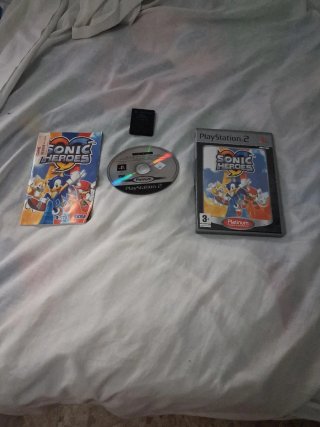 Sonic Heroes PS2 + Memory Card 8MB