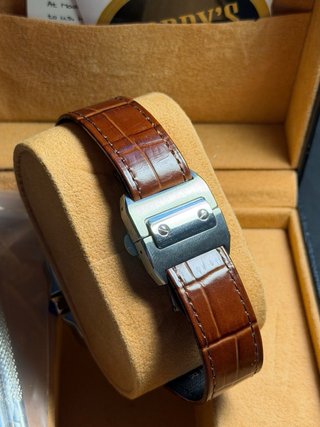 Seiko Mod Santos 38mm Oro y Plata Correa Piel