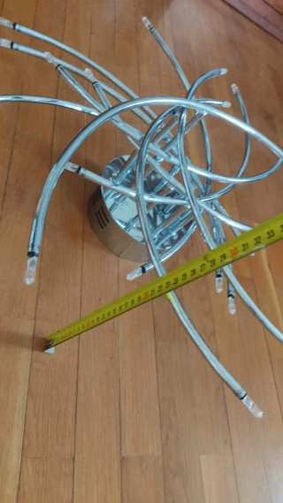 Lámpara Techo Moderna Plateada