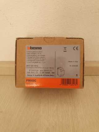 Módulo Gestión Cargas Bticino F80GC BTDIN