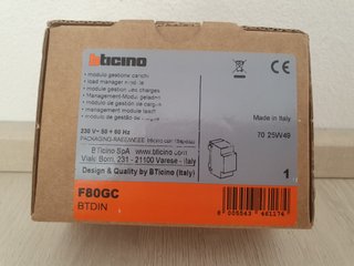 Módulo Gestión Cargas Bticino F80GC BTDIN