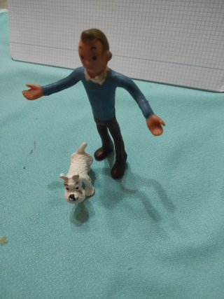 Figuras Tintín y Milú