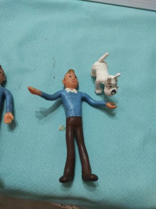 Figuras Tintín y Milú