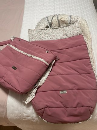 Saco y bolso compatible Bugaboo floral