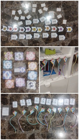 Juego de letras y números para niños