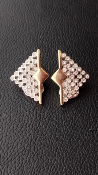 Pendientes clips vintage