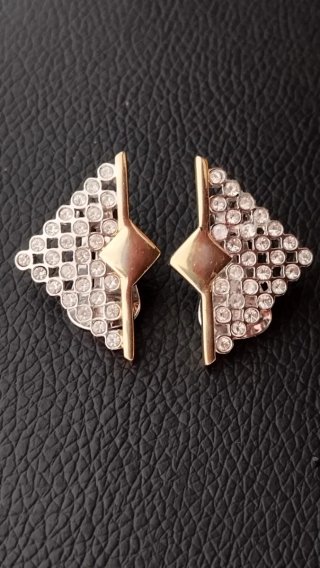 Pendientes clips vintage