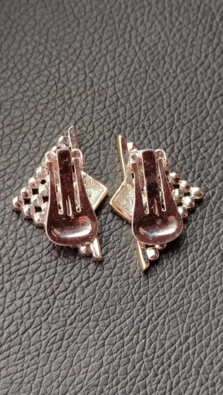 Pendientes clips vintage