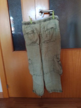 Pantalón lino chica s