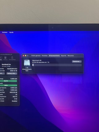 MacBook Pro 15 TouchBar A1707 finales 2016 1TB
