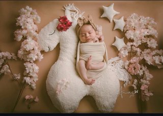 Peluche llama para sesion new born