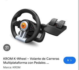 Volante KROM K-Wheel con Pedales