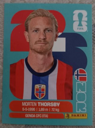 Carta Mundial FIFA Morten Thorsby Genoa CFC