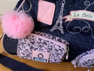 Bolsa de viaje infantil Enso azul y rosa