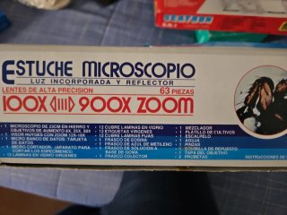 Microscopio 100x-900x con Accesorios