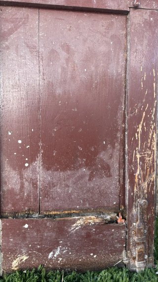 Puerta Antigua doble de madera