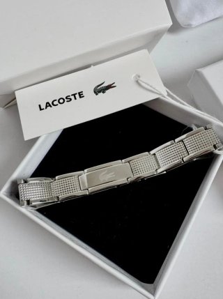 Pulsera Lacoste hombre Metropole Stencil acero