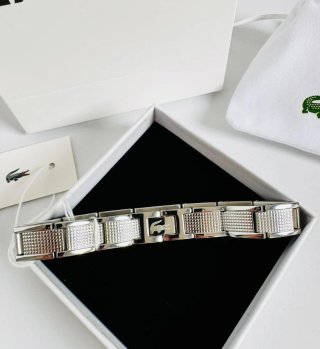 Pulsera Lacoste hombre Metropole Stencil acero