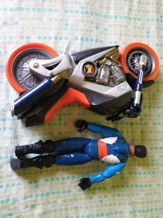 Muñeco Action Man con Moto
