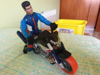 Muñeco Action Man con Moto