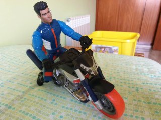 Muñeco Action Man con Moto