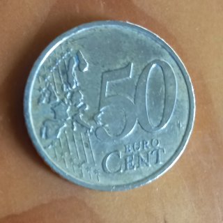 Moneta 50 Centimos Grecia 2002 Zecca francese