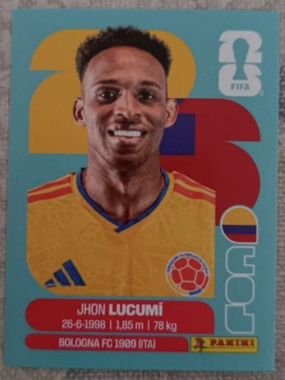 Carta Mundial FIFA Jhon Lucumí Bologna FC 1909